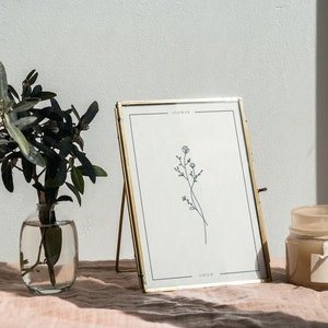Set of 2 Floral Wall Art, 2 Different Sizes Included, Flower Child Poster
