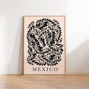 Mexico Wall Art Beige, Talavera Art, Mexican Art Print, Talavera Print, Mexican Modernism, Mexican Print, Mexican Wall Art, Mexican Pride