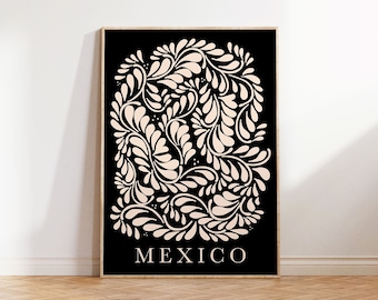Black Talavera Art Print: Mexican Modernism (Digital Download)