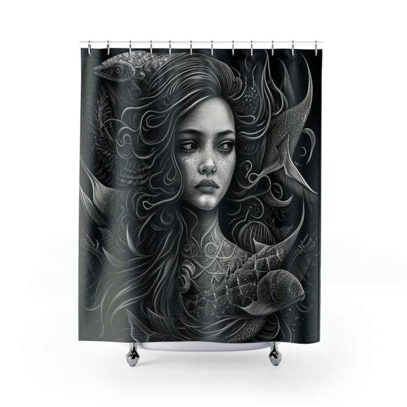 Siren Depths Shower Curtain NCU0NTD1581