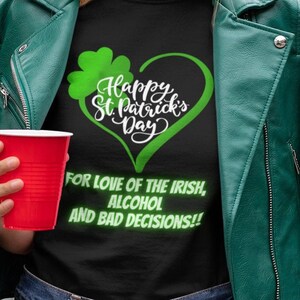 Tshirt St. Patrick&#39;s Day Funny St Pattys Day shirt Cute St Patrick&#39;s Day Saint Patrick&#39;s Day Gift Irish drinking t-shirt Jameson shirt