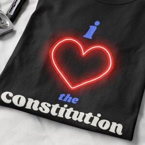 T-shirt De t-shirt van het NEON van de grondwet Het overhemd van de Partij van de Grondwet Republikein Het tweede Amerikaanse overhemd van het Amendement Conservatief giftoverhemd