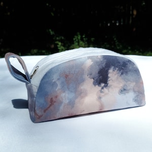 Half Moon Clouds Make Up Bag | Cosmetic Bag | Travel Pouch | Stationary Pouch