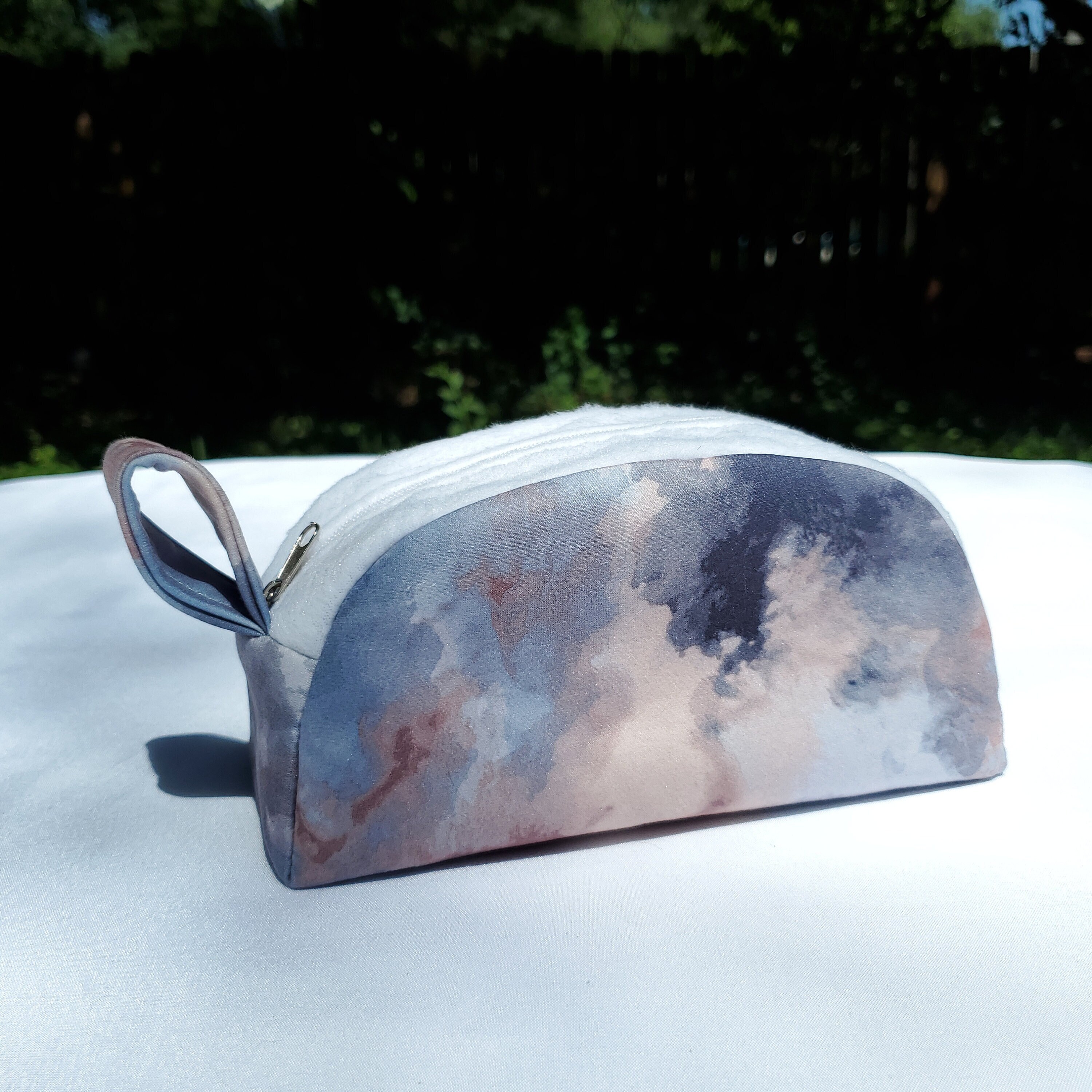 Half Moon Clouds Make Up Bag | Cosmetic Bag | Travel Pouch | Stationary Pouch
