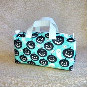 Box Teal Pumpkin Make Up Bag | Cosmetic Bag | Travel Pouch | Stationary Pouch