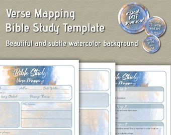 Verse Mapping Bible Study Template