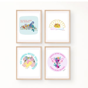 Set of 4 Leslie Knope Compliment Quote Art Posters Digital Prints Posters