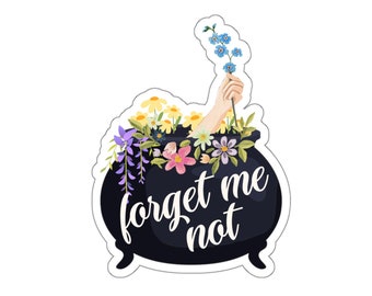 Elain ACOTAR themed Cauldron Sticker Forget Me Not