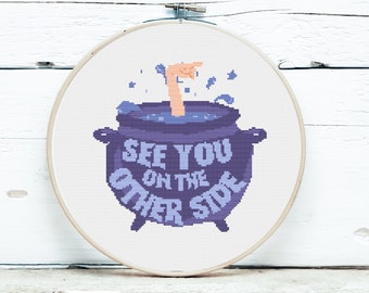 ACOTAR Nesta Cauldron Cross Stitch Pattern Digital Download