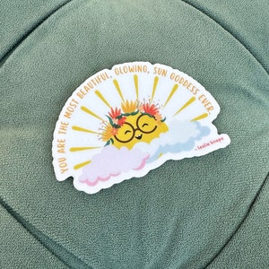 Leslie Knope Compliment Sticker: Sun Goddess Vinyl Sticker