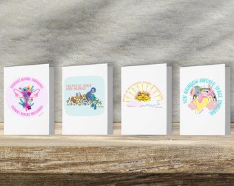 Leslie Knope complimentcitaat Galentines/Mothers/Womens Day Print-at-Home opvouwbare kaarten