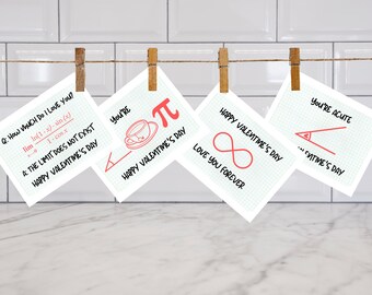 Math Valentines Galentines-kaarten thuis afdrukken