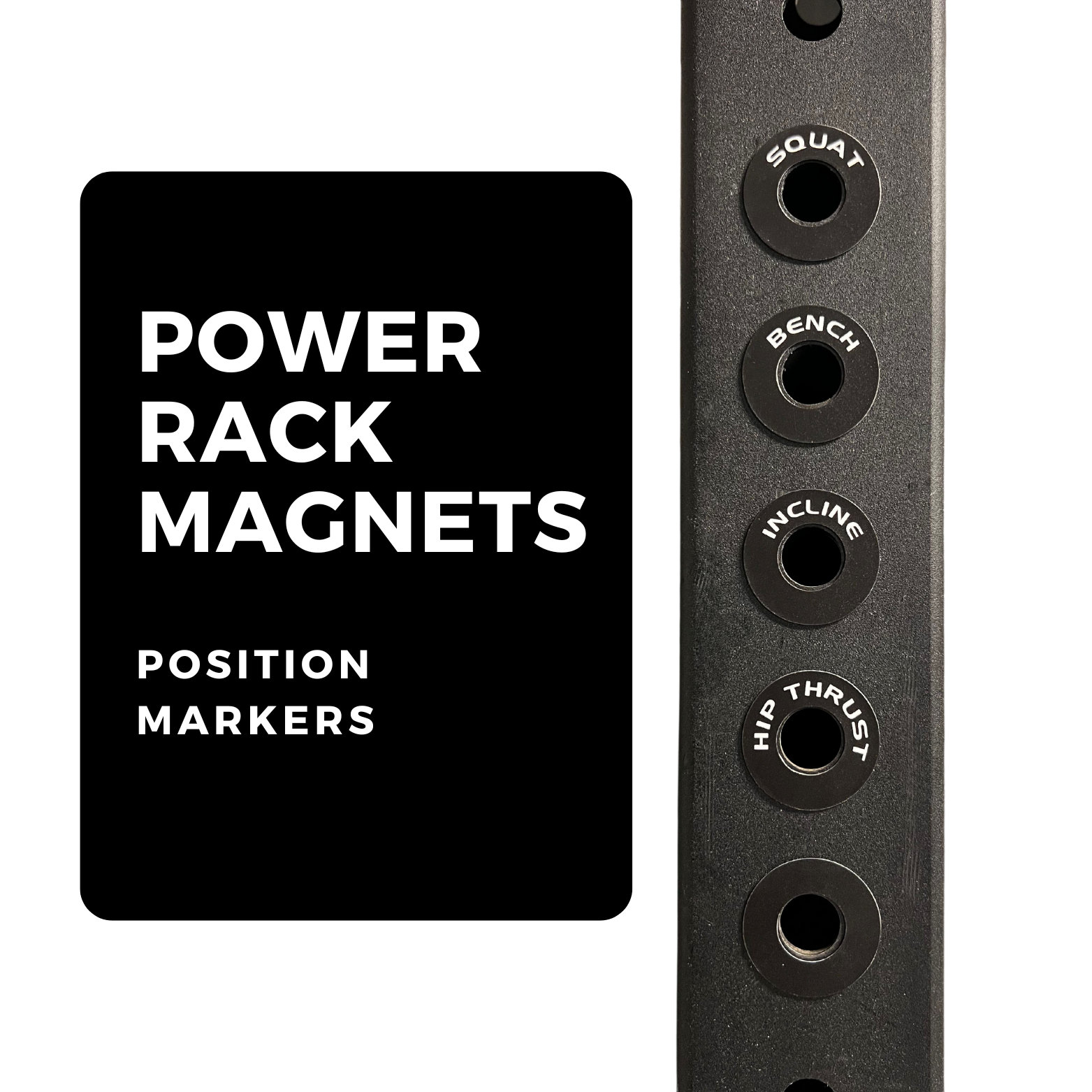 Porte-plaques Rockible – Acier Carbone – 30x48 Cm Ou 25x25 Cm – Pour Rack De Squat – Gain De Place – Installation Facile