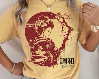 Japanese Geisha Comfort Colors Shirt, J-Fashion Tee