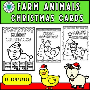 Kerstkaarten - Thema boerderijdieren