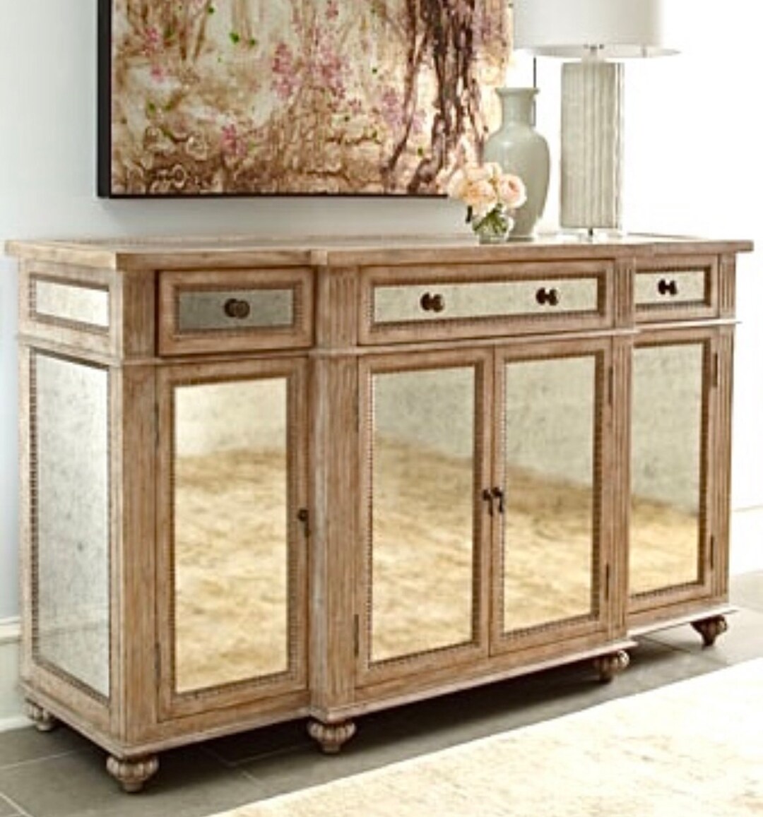 Beautiful Mirrored Dalton Buffet / Side Board by Etsy