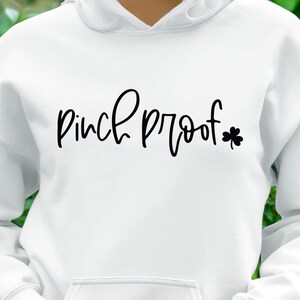 Lucky Charm Hooded Sweatshirt - Pinch Proof Design, Unisex Gift, St. Patrick&#39;s Day Apparel, Cozy Sweatshirt, Casual Style