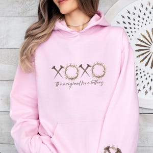 Sudadera con capucha con diseño de manga y carta de amor original de XOXO con Jesucristo, resurrección de Pascua, basada en la fe, espiritual y religiosa