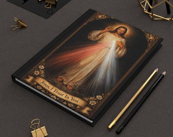 Divine Mercy Jesus I trust in you Catholic Prayer Hardcover Journal Notebook