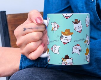 Meowdy! Coffee Mug, Cat Lover Coffee Mug, Cat Coffee Cup, Cat Lover Gift, Pet Owner Gift, Funny Cat Mug, Cat Mug, Coffee Mug