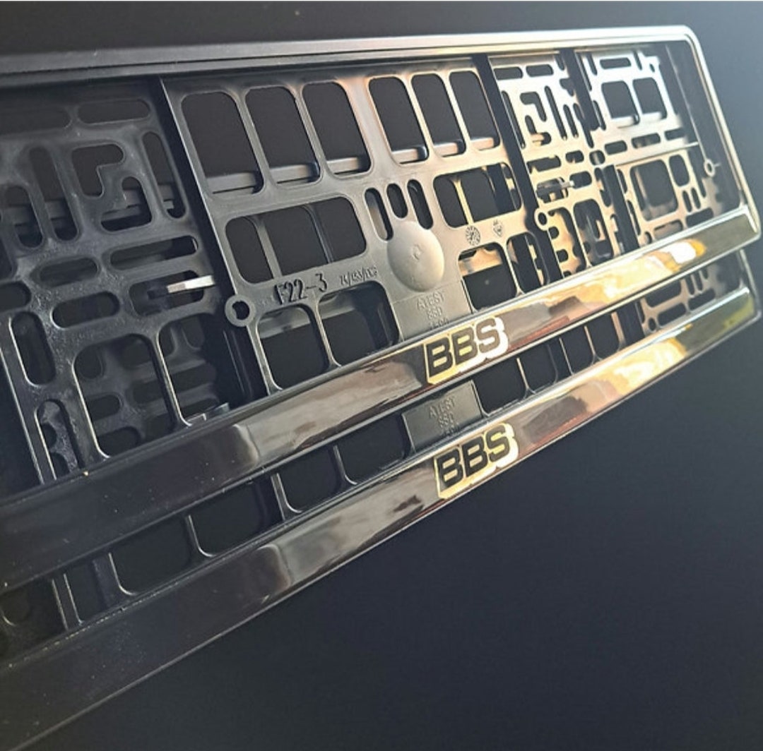 BBS Number Plate Holders Surrounds Frames X2 Set/pair of Etsy