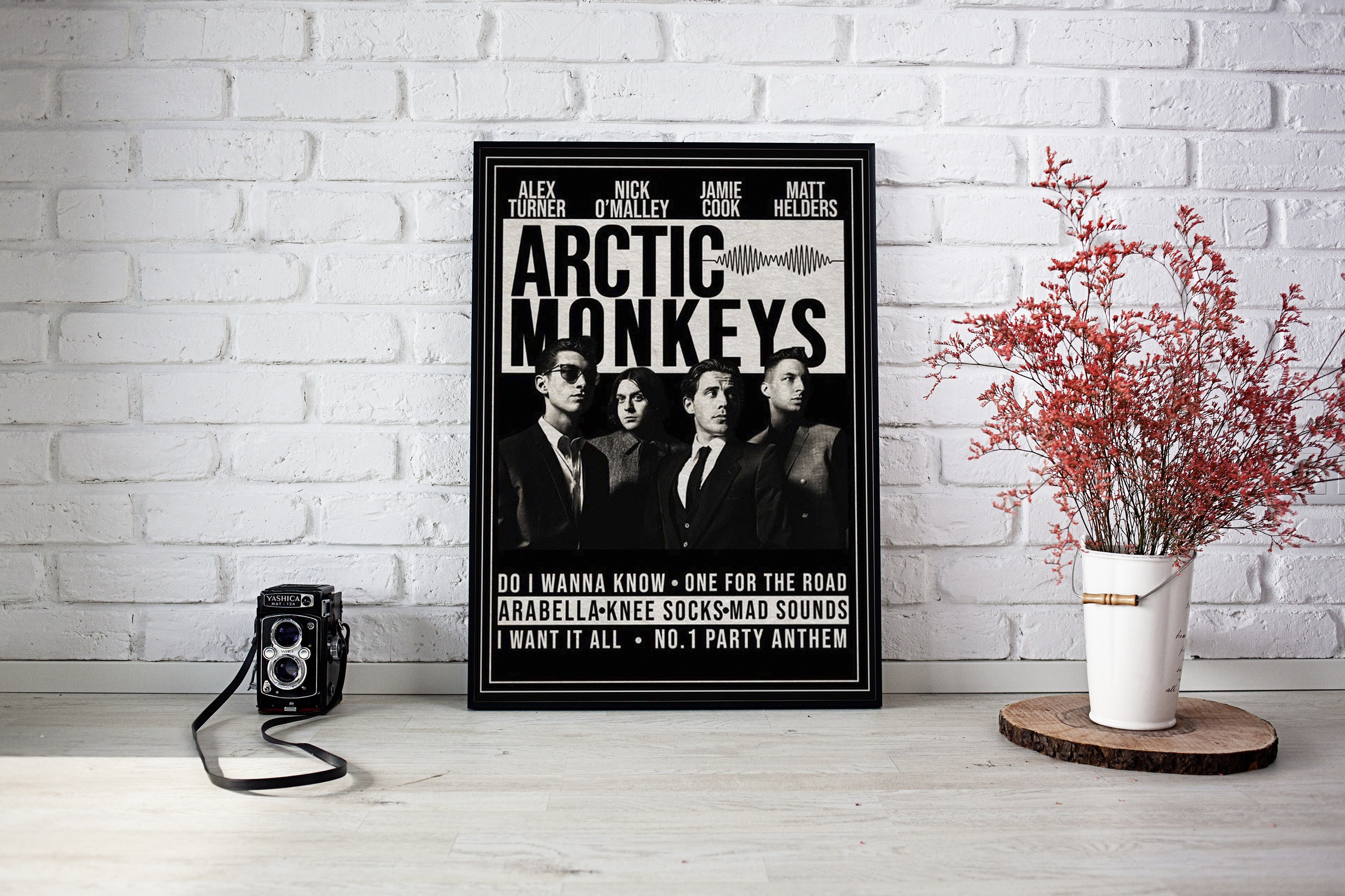 Arctic Monkeys Poster,Arctic Monkeys Retro Poster