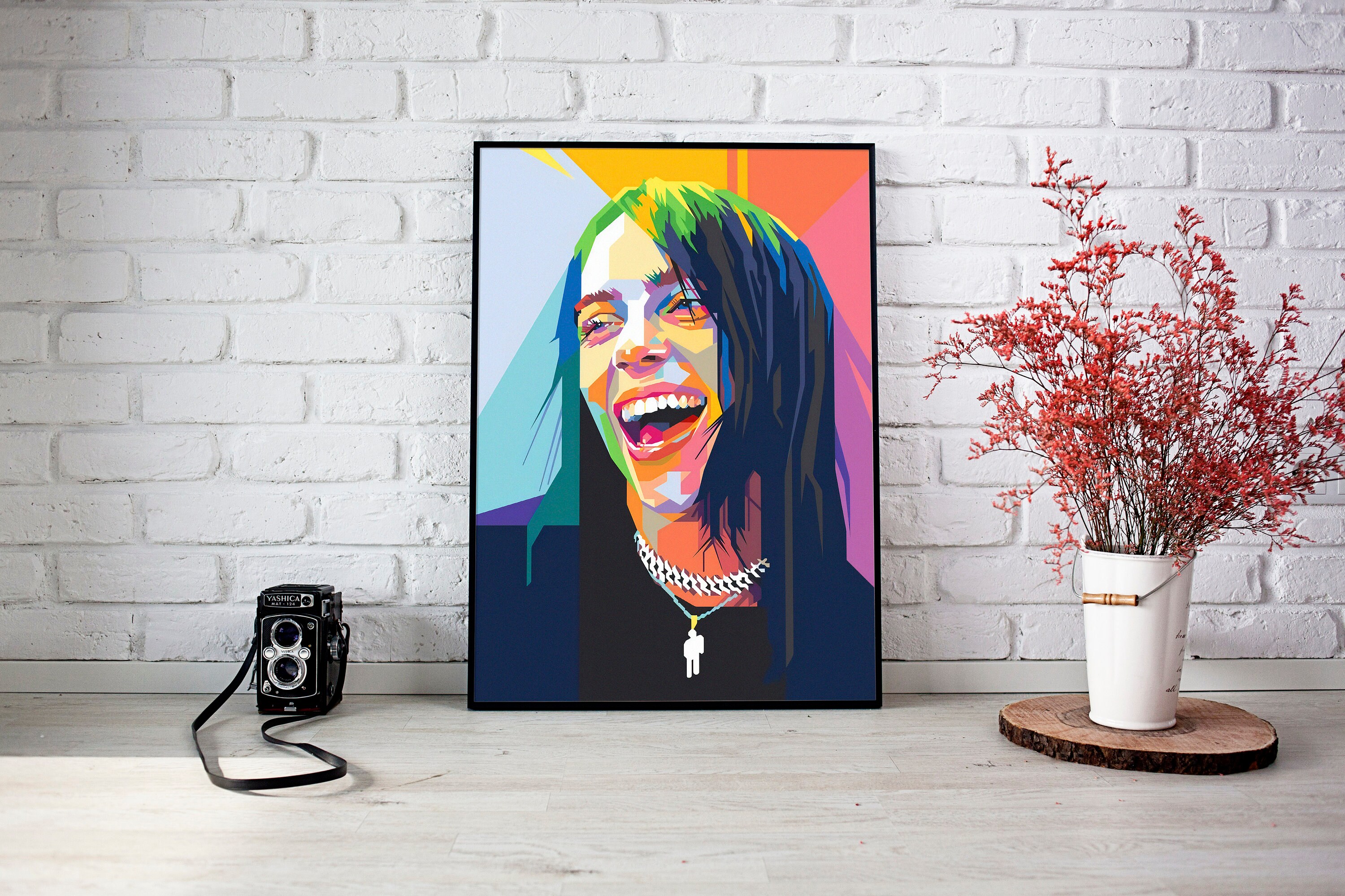 Discover Billie Eilish Poster,Billie Eilish Pop Art Poster