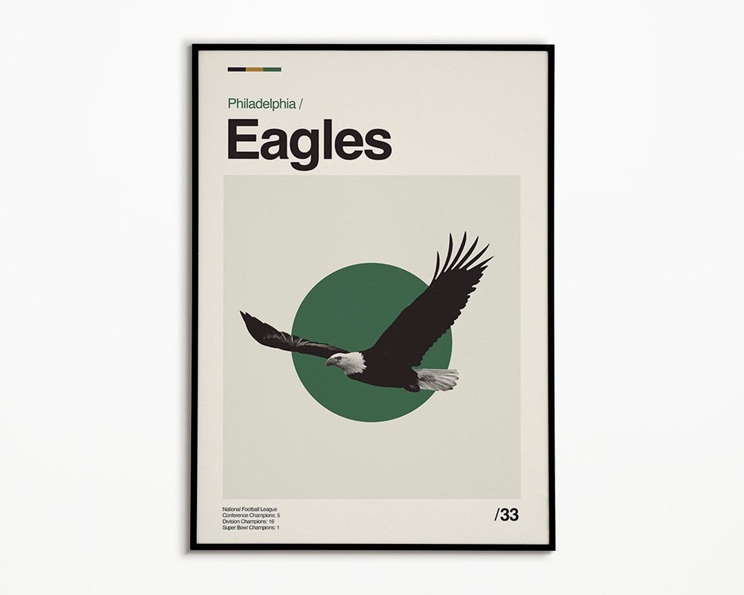 Philadelphia Eagles Poster NFL Poster Wall Decor Etsy