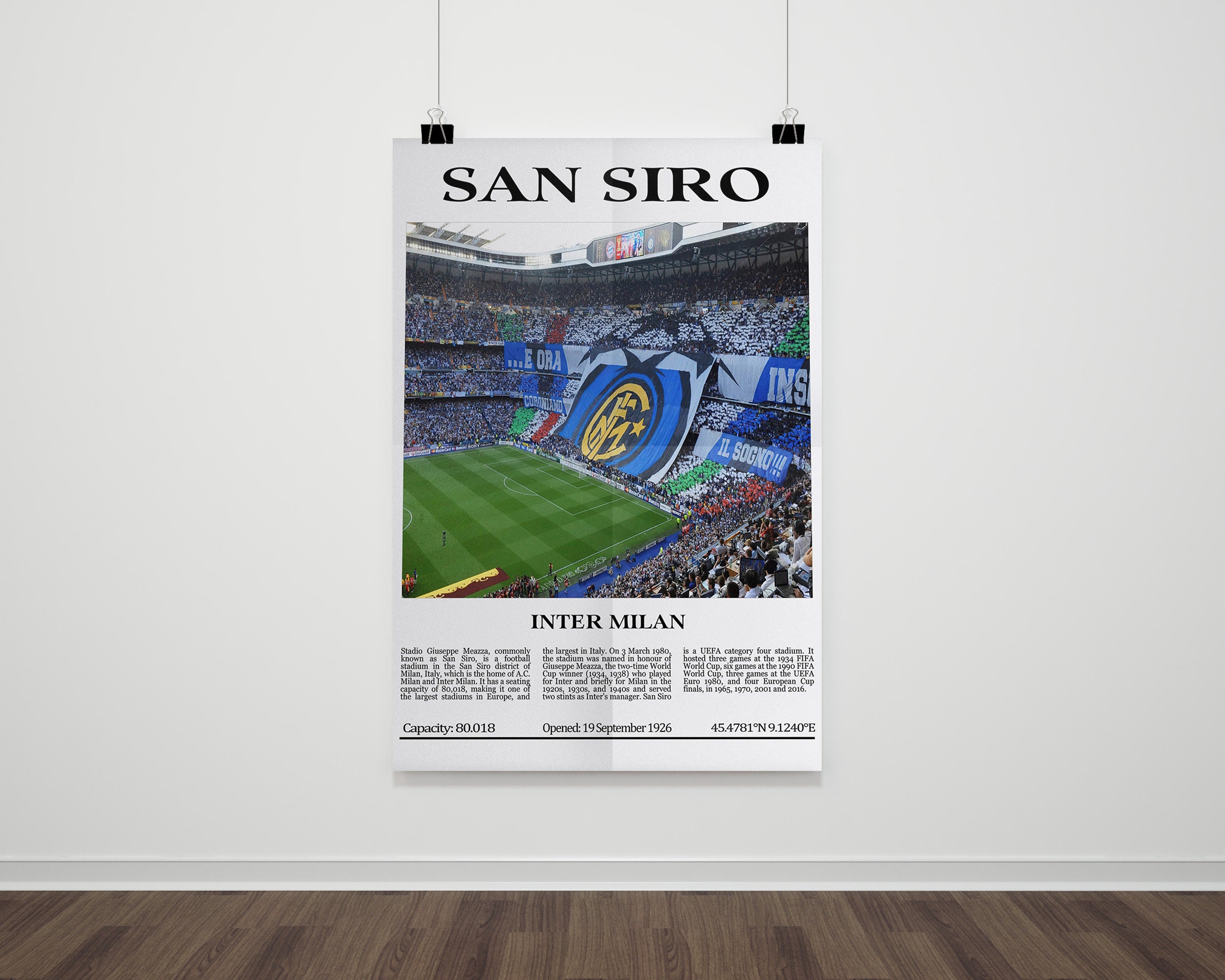 Poster Milan : Stade San Siro - | Affiche nature