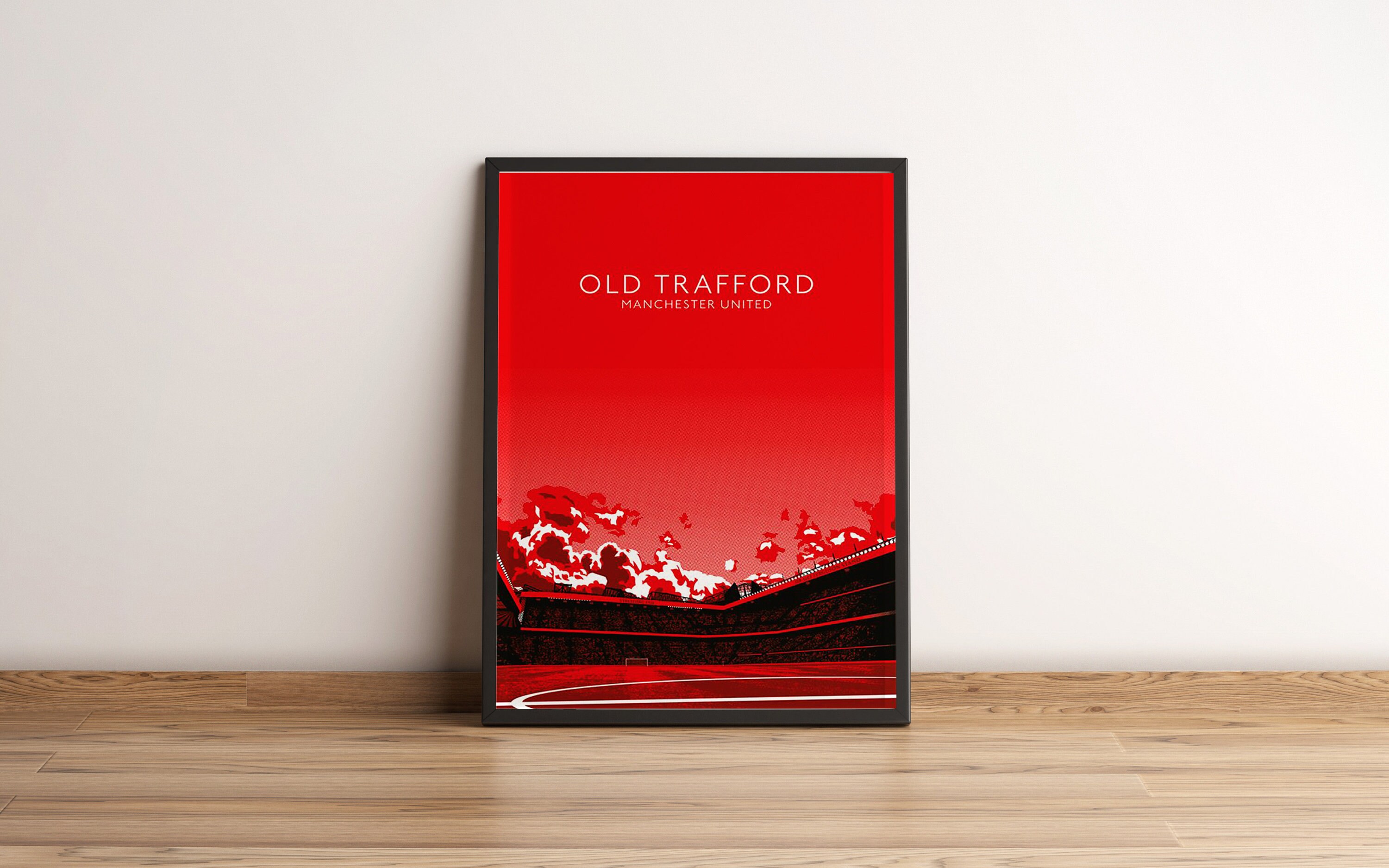 Old Trafford Poster Old Trafford Stadium Poster Manchester Etsy Australia