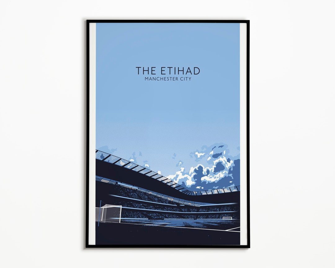 Manchester City Poster/Manchester City Art/Manchester City Etsy Italia