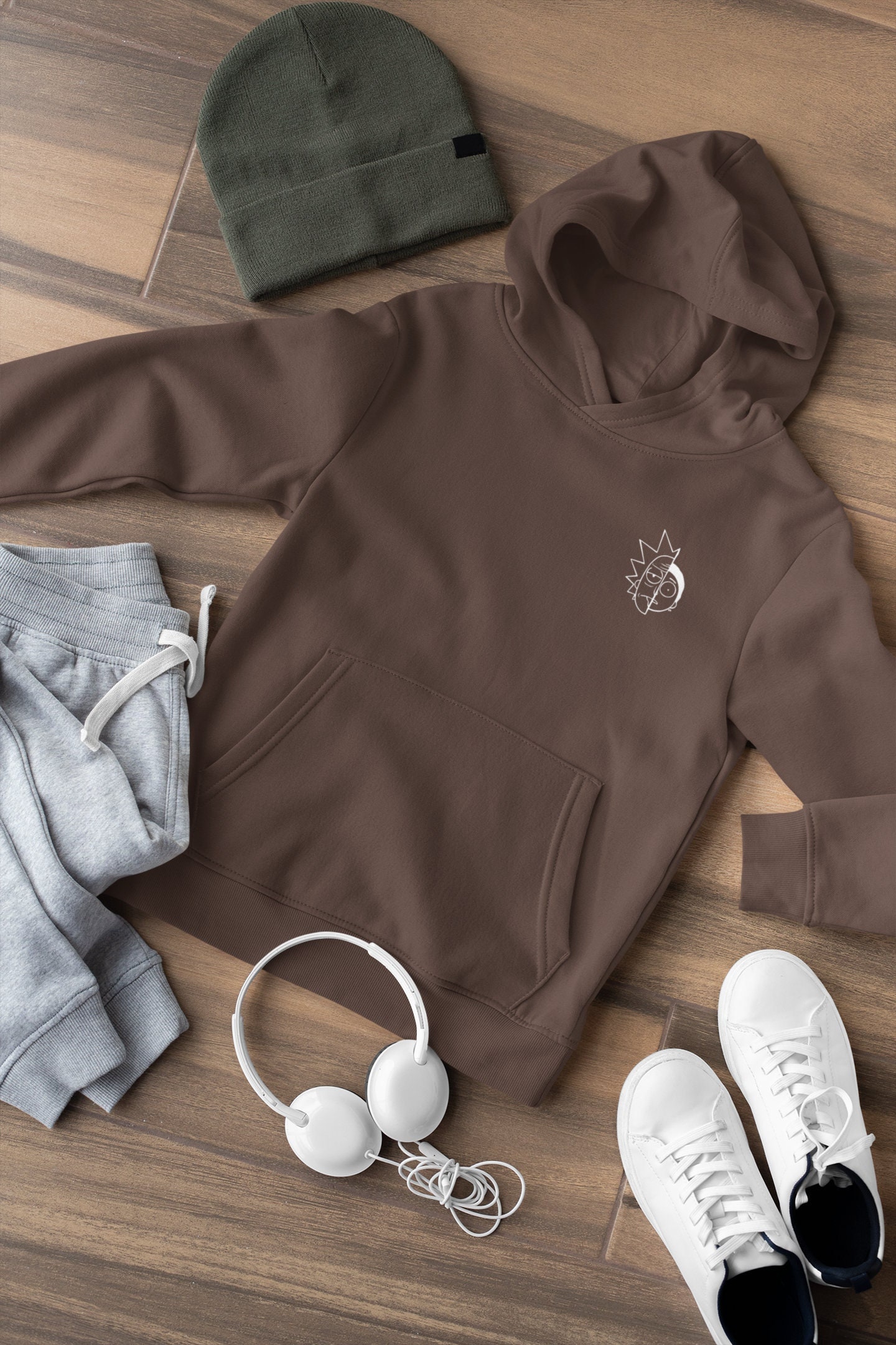 Rick and morty hoodie white shop