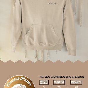 Custom Hoodie Design, Custom Hoodies, Personalized Sweatshirt, Custom Unisex Sweatshirt, Custom Printed Hoodie, Custom Embroidered Hoodie Natural (Hoodie)