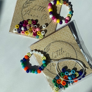 Kids Bead Bracelet Craft Kit | DIY Bead Bracelet | Party Favor Bracelet Kit | Craft Bracelet | Personalized Name Bracelet Kit