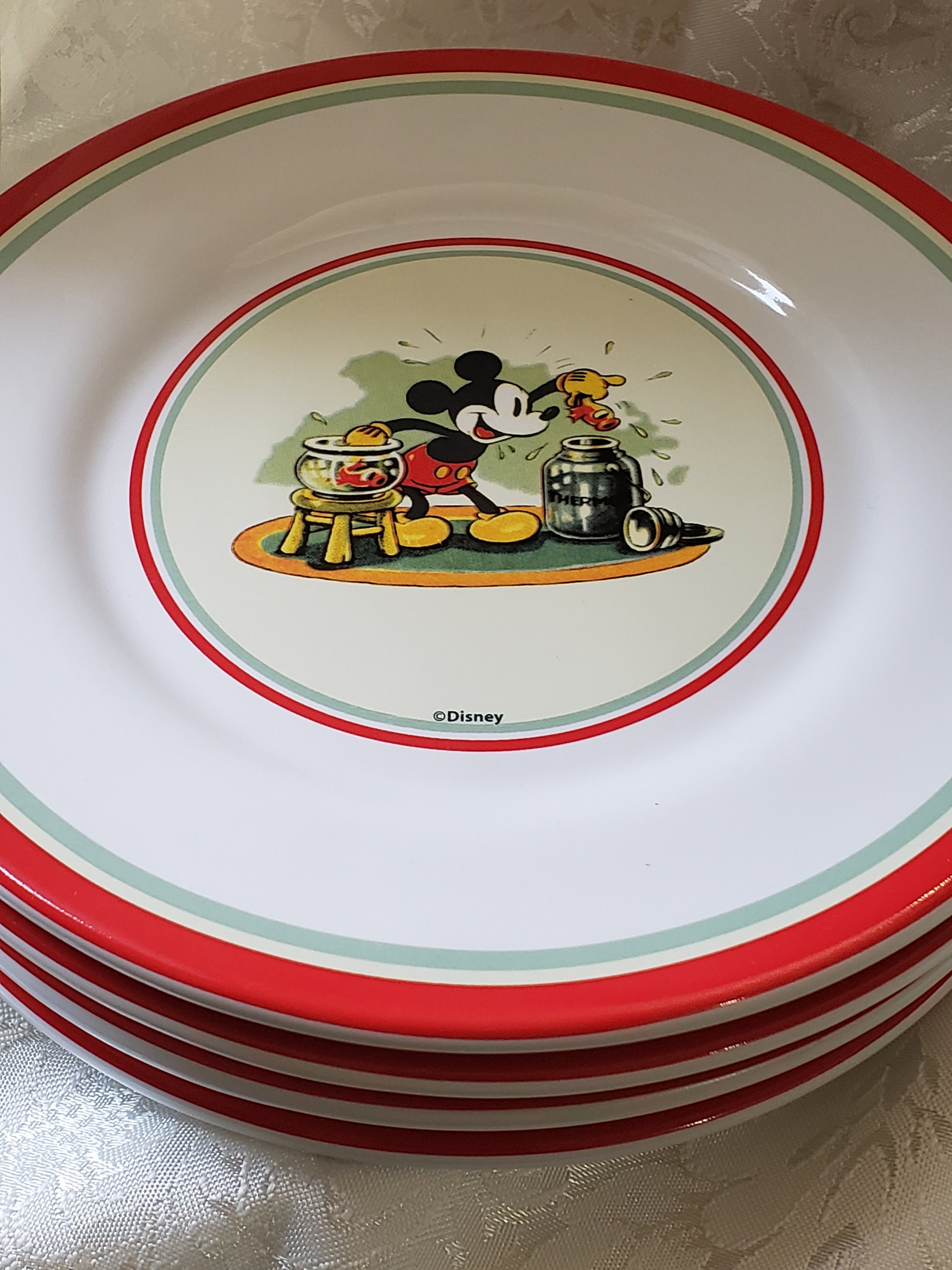 Classic Mickey Mouse Dinnerware Set And More. NEW, RARE for Sale
