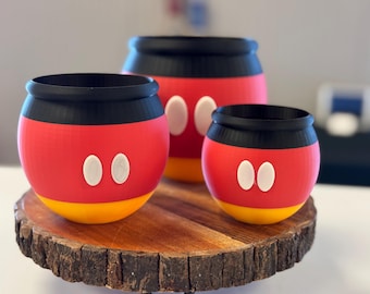 Disney inspired Mickey Mouse 3D Printed Planter Pot