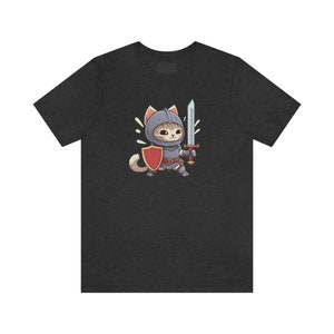 Cat Knight - (Medieval Critters) Unisex Jersey Short Sleeve Tee