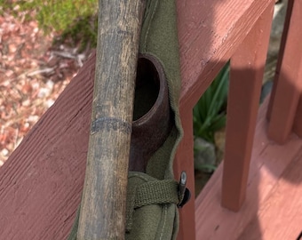 WWII Diamond Calk Pick Axe and Sheath