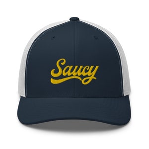 SAUCY Trucker Hat, Gift for Him, LGBT Pride Accessories, Pride Trucker Hat, Gift for Her, Gay Pride Hat, Queer Accessories, Dad Hat image 7