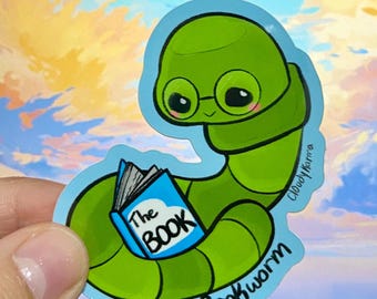 Bookworm Sticker