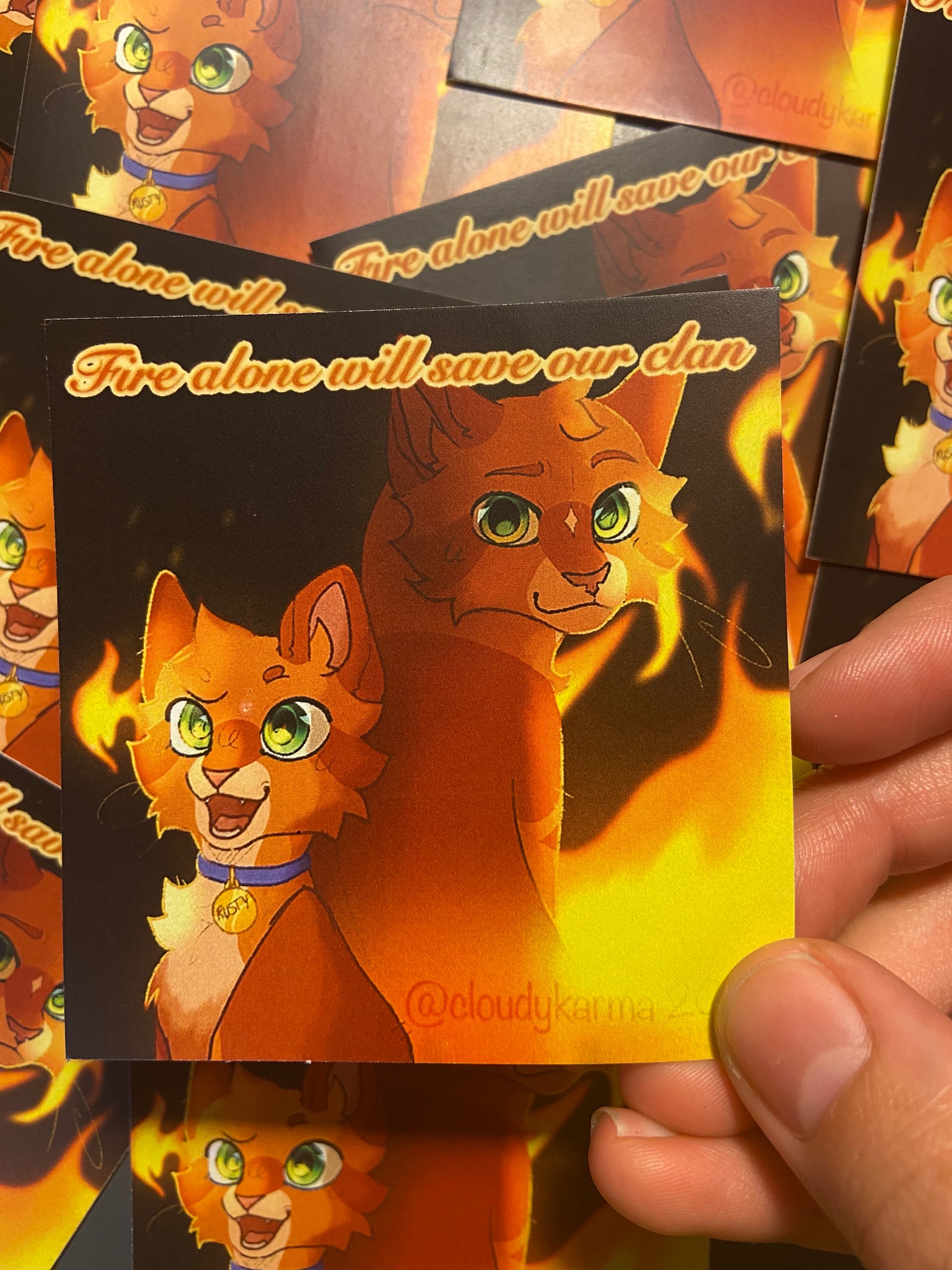 Stickers Warrior Cats Villains Tigerstar Scourge Mapleshade Ashfur  Hawkfrost Glossy