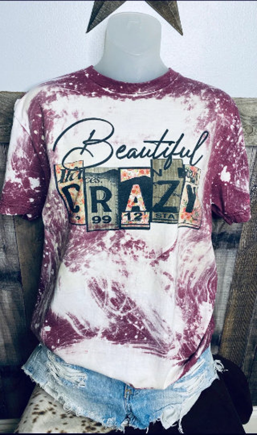 Beautiful Crazy Tshirt All Sizes Unisex Sizing Etsy