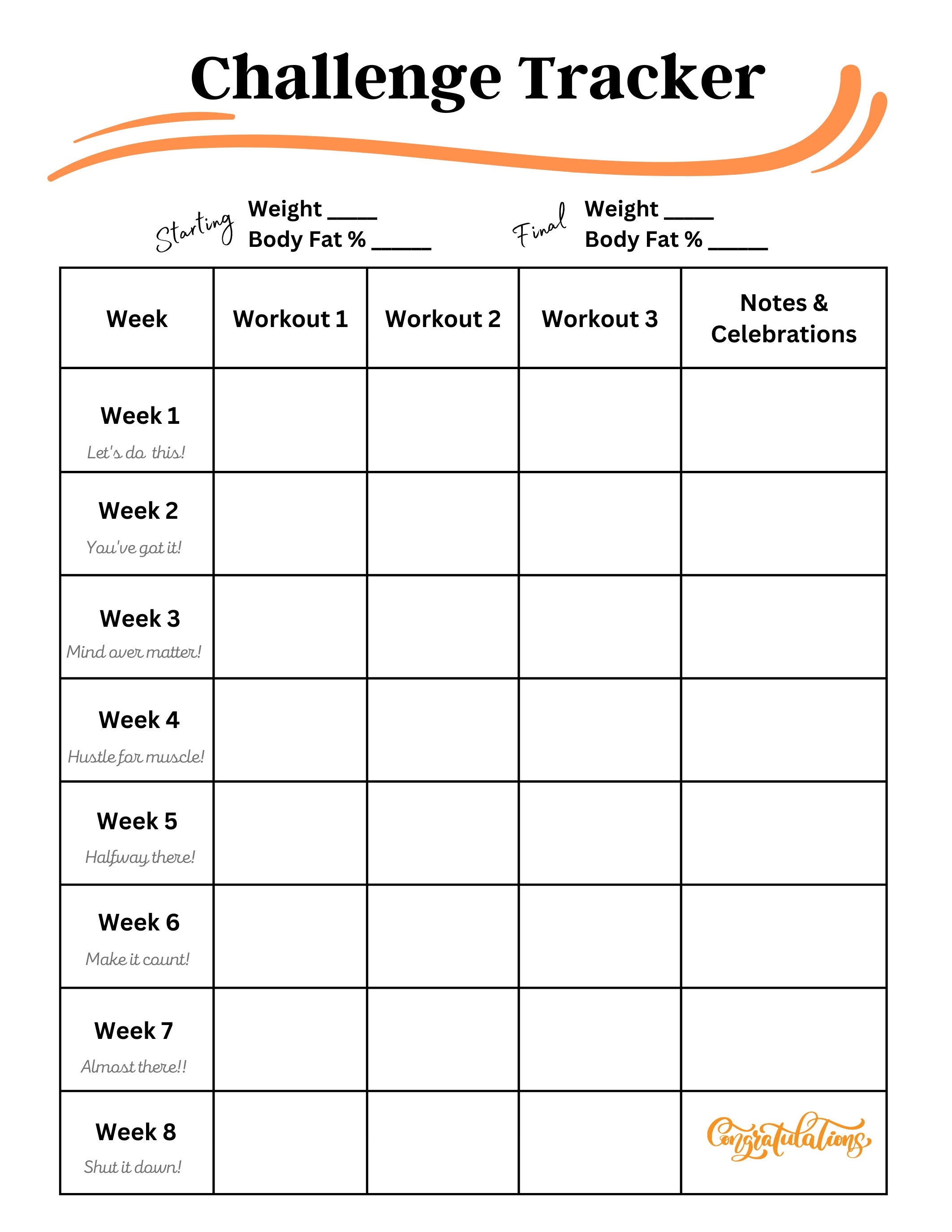 Before And After Orangetheory Daily Workout Reddit Weight Loss Orangetheory  Fitness Challenge Tracker After, image size:2125x2750