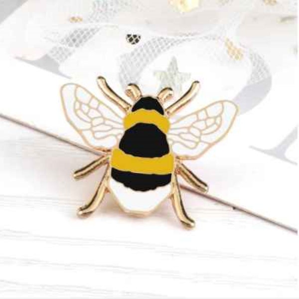 Bee Enamel Pin - Bee Pin - Cute Pin for Backpacks, Hats, and Jackets - Best Selling Trendy Pins