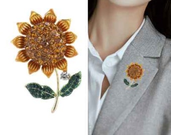 Sunflower Pin - Flower Pin - Cute Pin for Backpacks, Jackets, & Hats