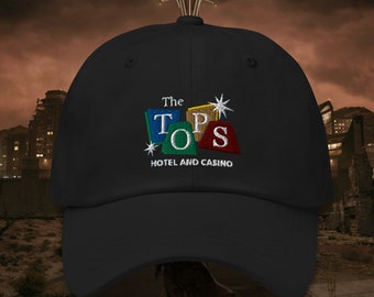 The Tops Hotel and Casino - Baseball Cap / Dad Cap - Professionally Machine Embroidered