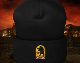 New California Republic (NCR) Ranger / Sniper - Knitted Beanie / Skull Cap - Professionally Machine Embroidered