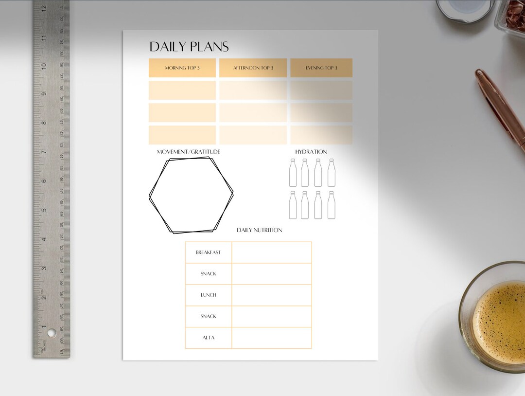 Minimalist Planner printable - Etsy