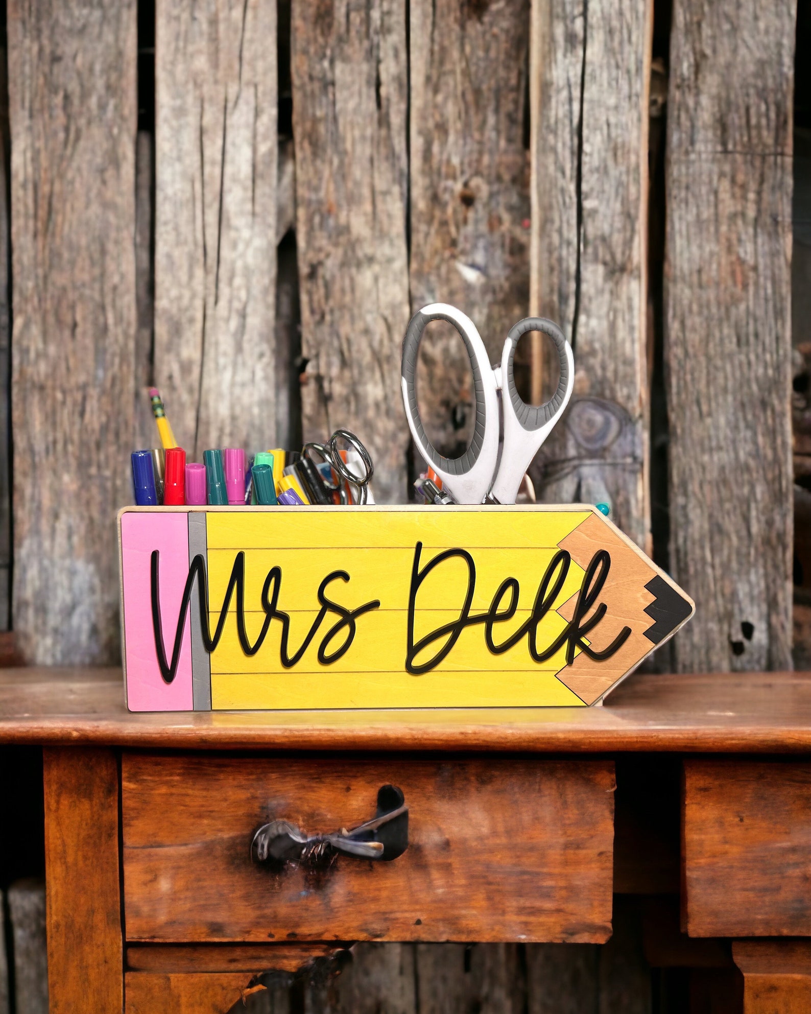 Teacher’s Gift Pencil Holder Desk Organizer