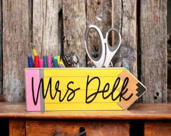 Teacher’s Gift Pencil Holder Desk Organizer